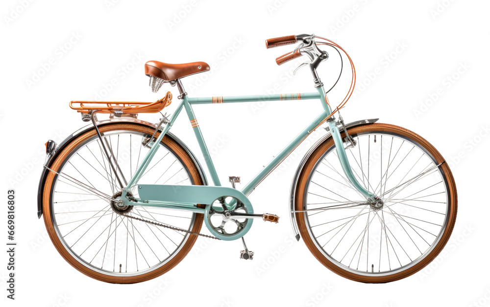 Beautiful Colorful Bicycle Isolated on Transparent Background PNG.
