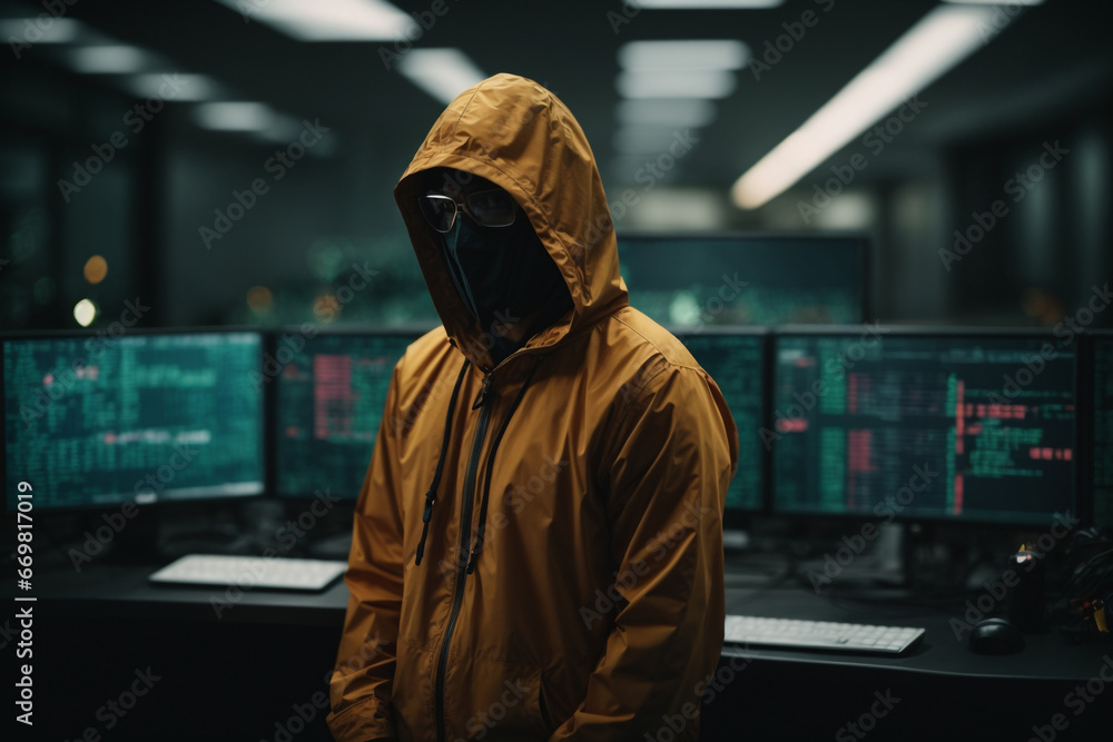 Hacker in hoodie dark theme Hacker in hoodie dark theme