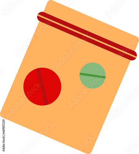 Pack of meth illustration