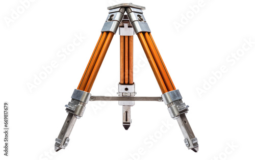 Beautiful Jack Stand with Three Legs Isolated on Transparent Background PNG. photo