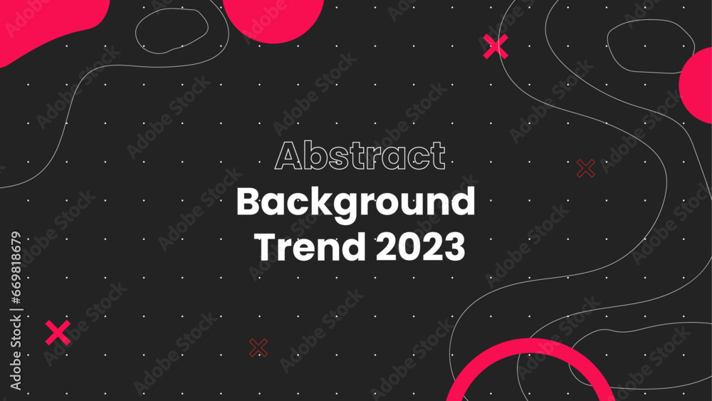 Obraz premium Minimal geometric background. Dynamic shapes composition. Eps10 vector.