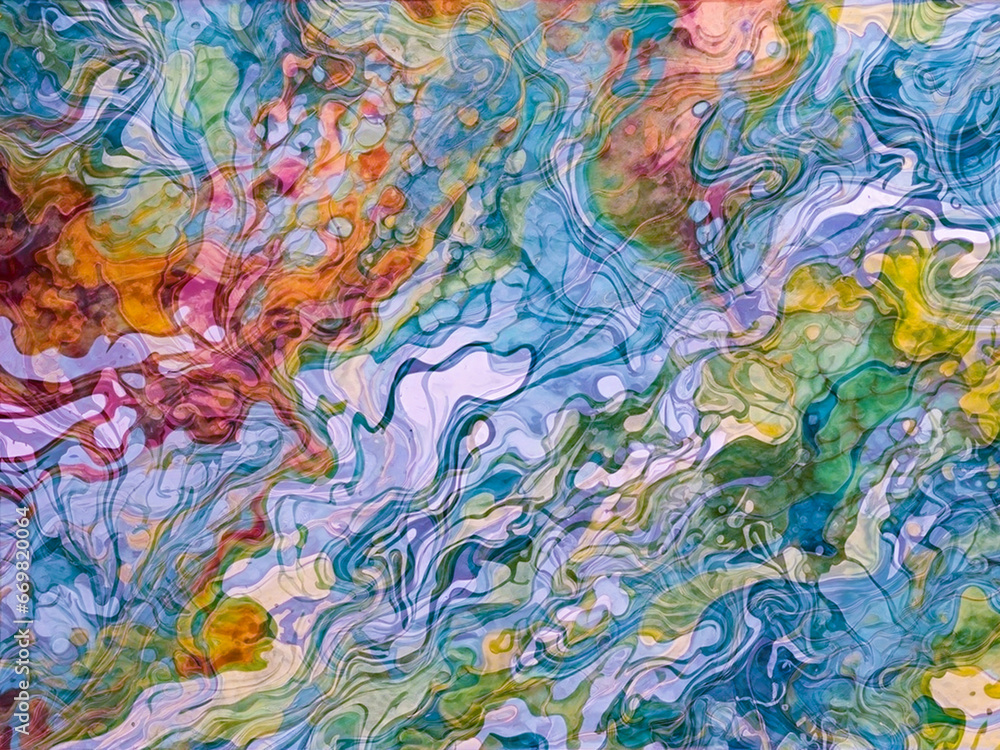 Marbled blue and pink abstract background. Liquid marble gradient mixing Swirled ink pattern texture watercolor acid wash texture bright colorful Marbled blue and pink abstract background. Liquid marble gradient mixing Swirled ink pattern texture watercolor acid wash texture bright colorful