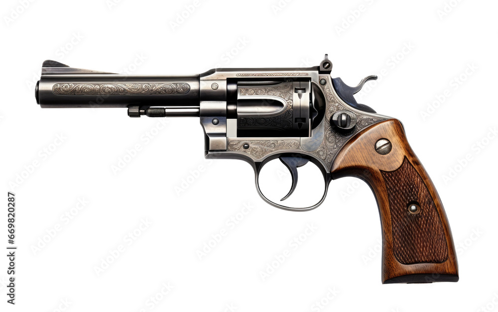 Dangerous Starting Pistol Isolated on Transparent Background PNG.