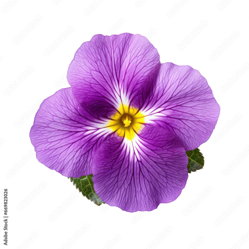 Purple,violet primrose isolated on transparent background,transparency  - obrazy, fototapety, plakaty 