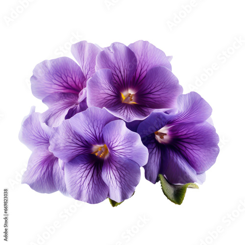 Purple,violet primrose isolated on transparent background,transparency 