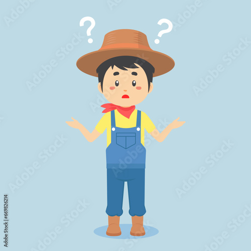 Farmer Confused with Question Mark