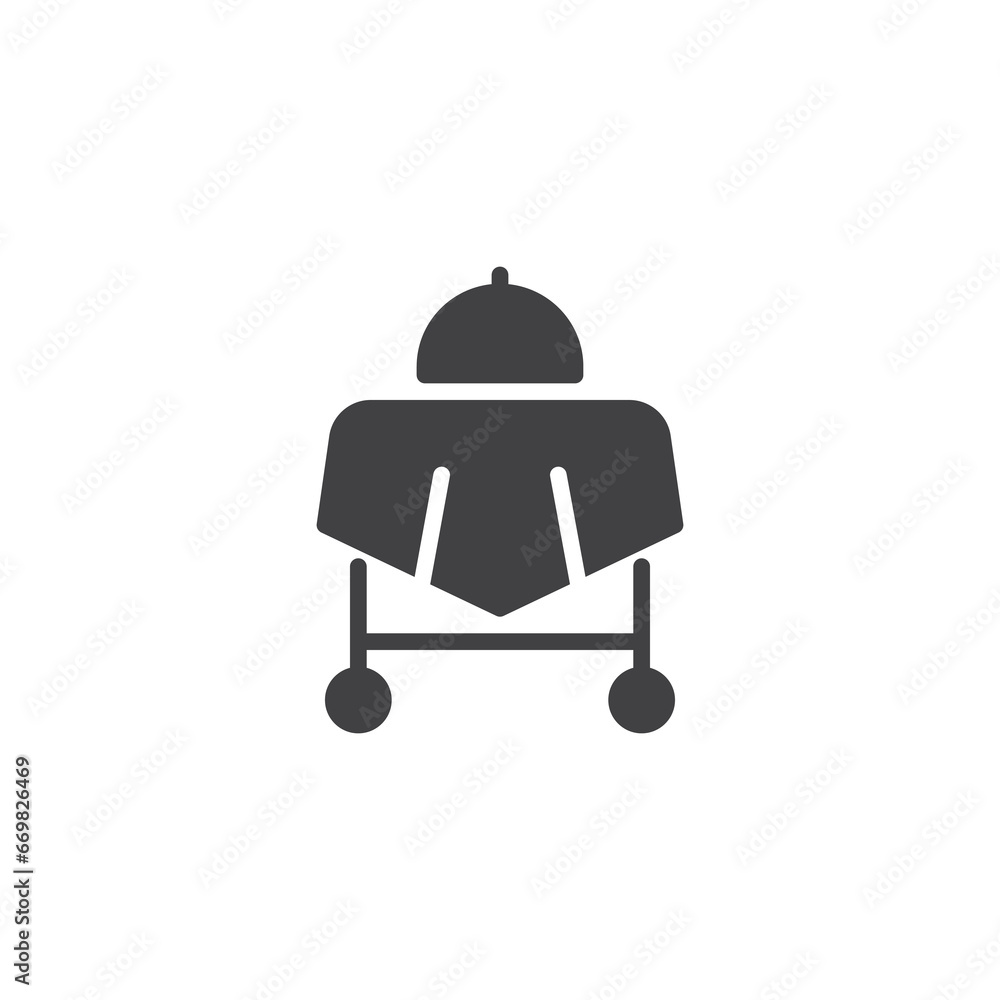 Hotel Room Service vector icon Hotel Room Service vector icon