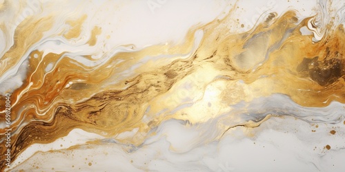Abstract Elegance in Gold and Marble: An image that blends golden elements with the smooth patterns of marble, exuding an aura of elegance and sophistication , abstract wallpaper background