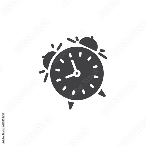 Alarm clock vector icon