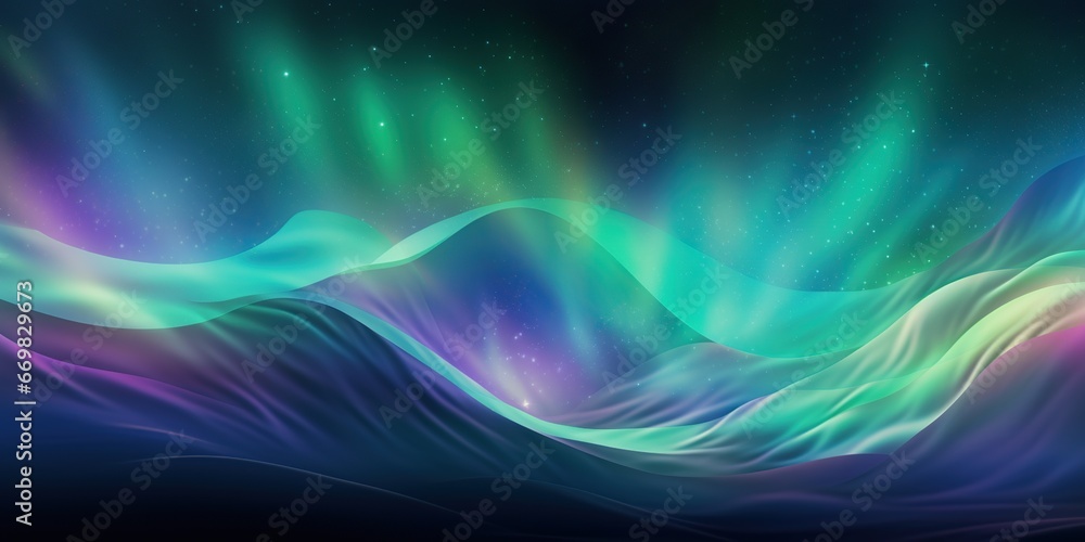Dancing Northern Lights: A mesmerizing depiction of the Northern Lights with vibrant, dancing ribbons of colors in a deep, nocturnal sky, evoking a sense of wonder and awe. , abstract wallpaper backgr