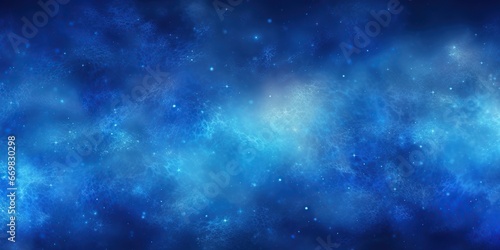 Digital Universe in Cosmic Blues: An abstract digital interpretation of the universe in cosmic shades of blue, with a clear area at the bottom for promotional conten , abstract wallpaper background