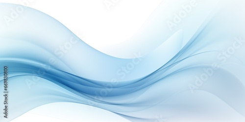 Dynamic Swirls in Cool Tones: An abstract image featuring dynamic swirls and waves in cool and calming color tones. There is a generous blank space in the center for adding promotional text. © AlexRillos