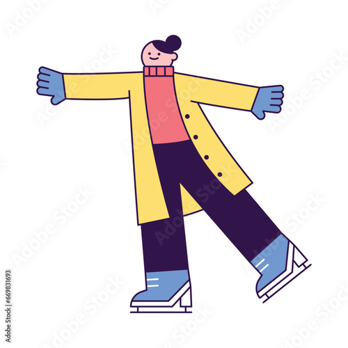 A person who enjoys winter sports. ice skating