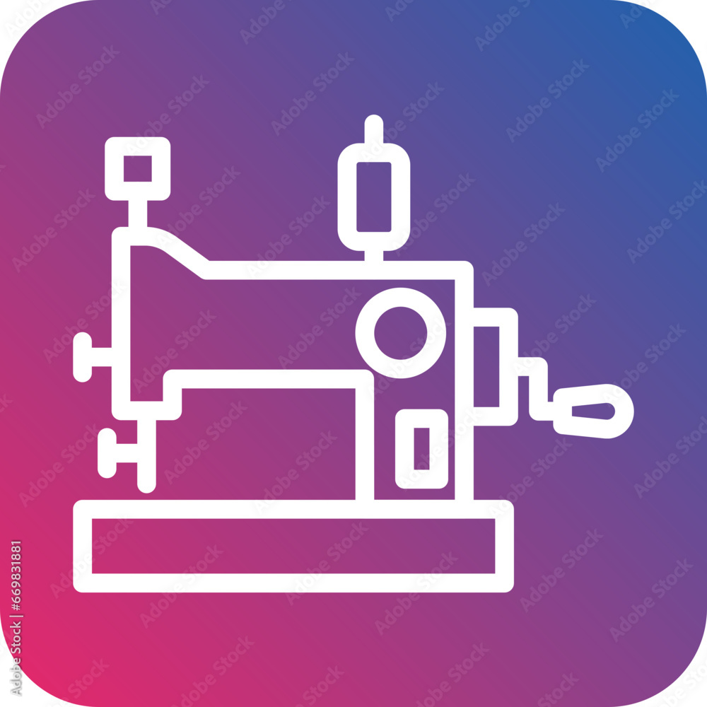 Vector Design Sewing Machine Icon Style