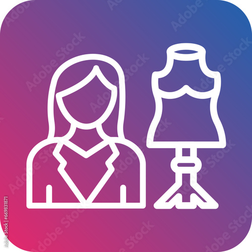 Vector Design Fashion Designer Icon Style
