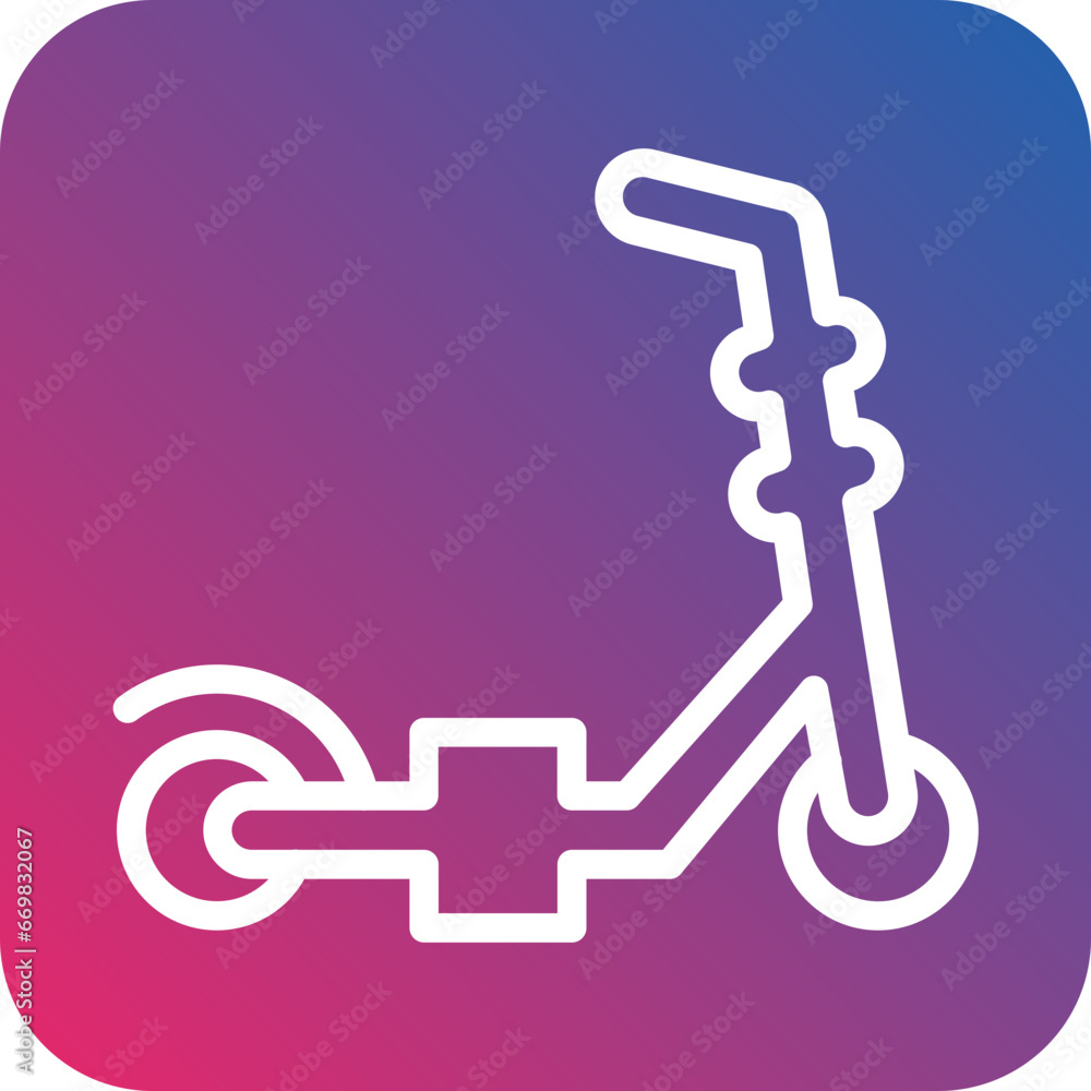 Vector Design Kick Scooter Icon Style Vector Design Kick Scooter Icon Style