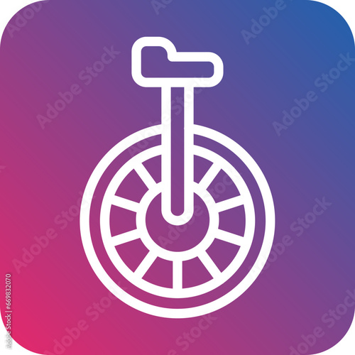 Vector Design Monocycle Icon Style