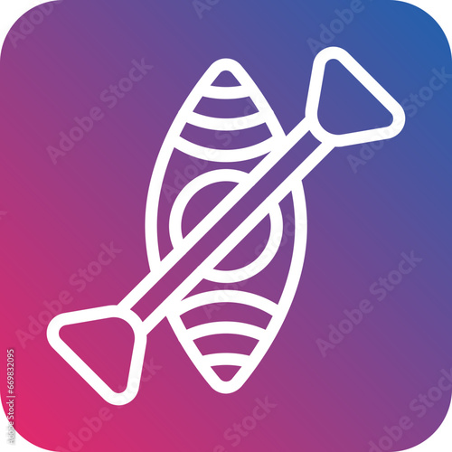 Vector Design Kayak Icon Style