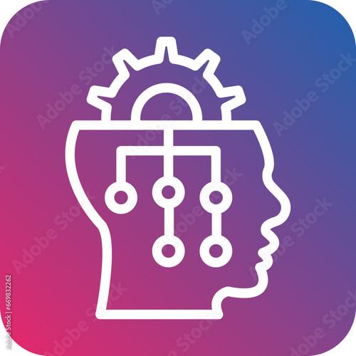 Vector Design Critical Thinking Icon Style
