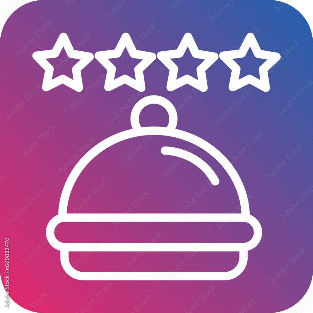 Vector Design Food Review Icon Style Vector Design Food Review Icon Style