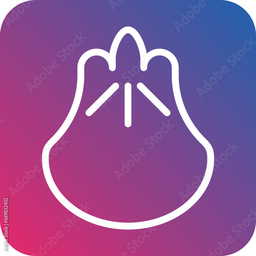 Vector Design Dumplings Icon Style