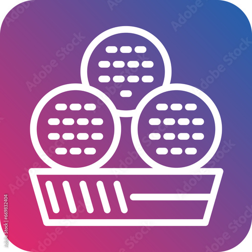 Vector Design Falafel Icon Style