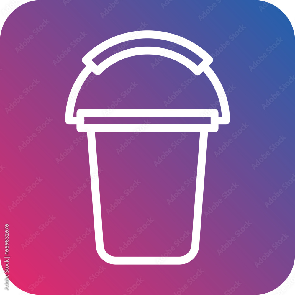 Vector Design Pail Icon Style Vector Design Pail Icon Style