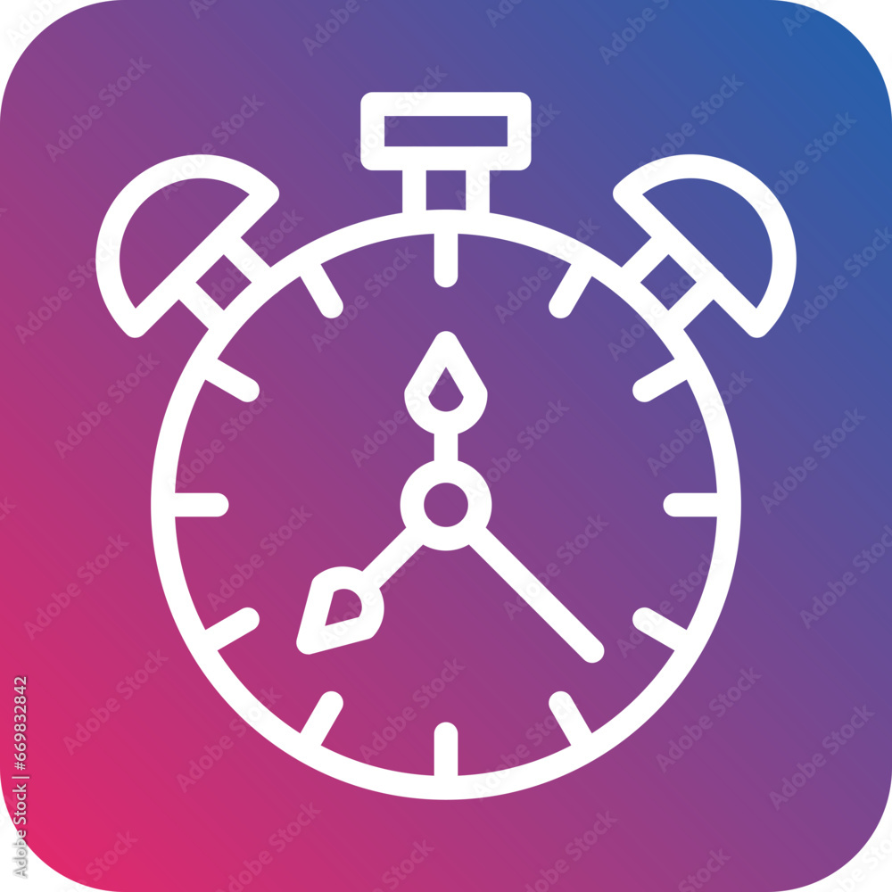 Vector Design Alarm Clock Icon Style Vector Design Alarm Clock Icon Style