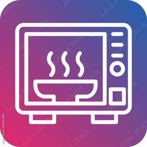 Vector Design Microwave Oven Icon Style