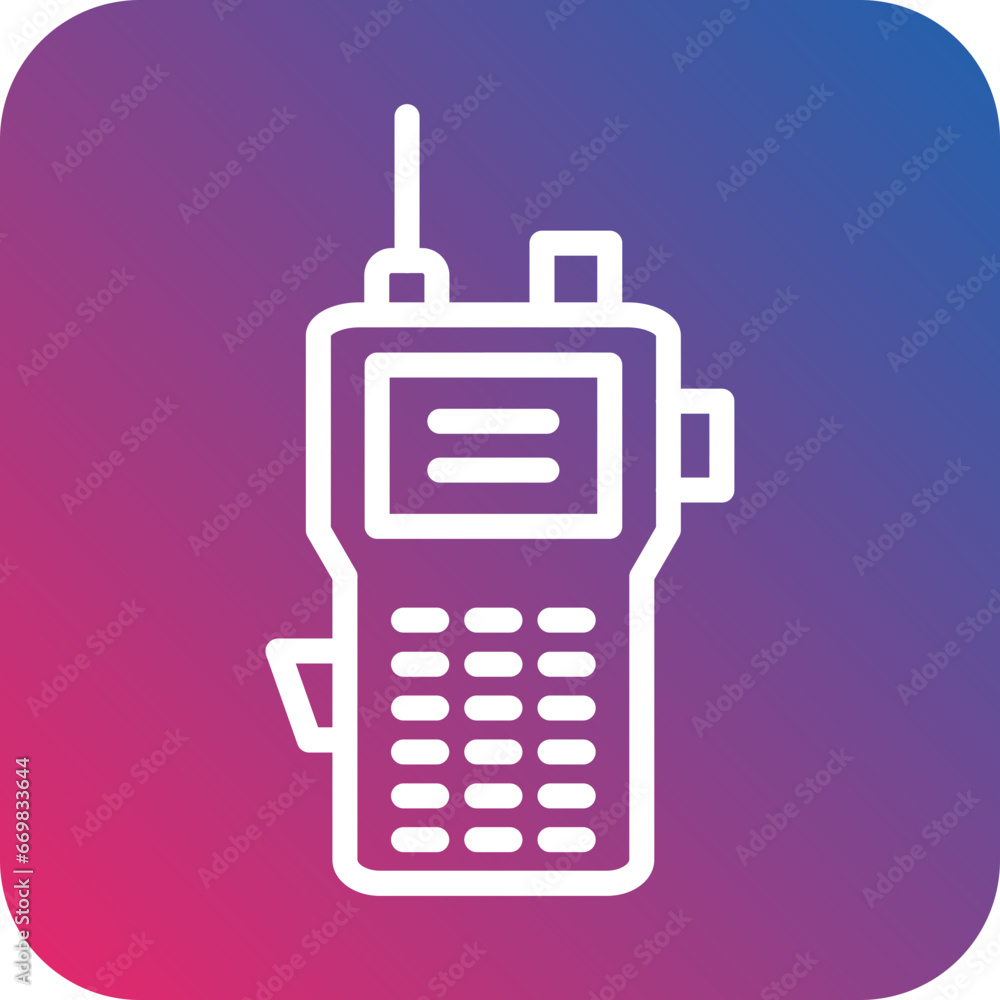Vector Design Walkie Talkie Icon Style Vector Design Walkie Talkie Icon Style