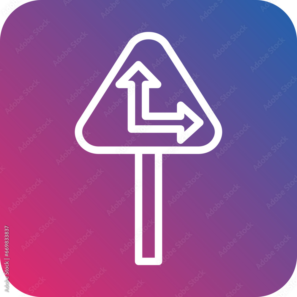 Vector Design Sharp Bend Icon Style Vector Design Sharp Bend Icon Style