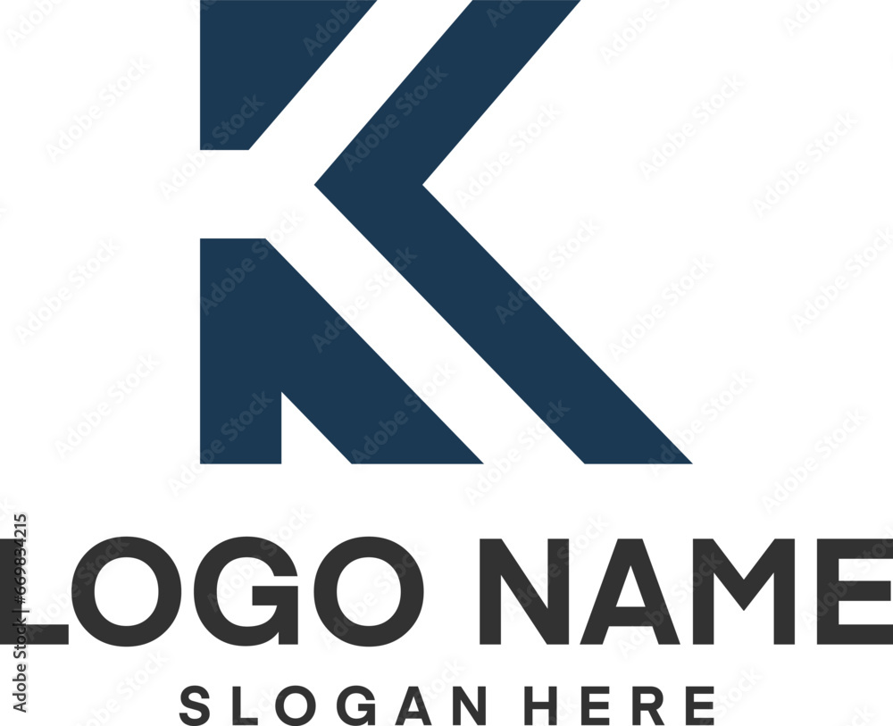 Letter K Logo Design Template. Minimalist Business Logo. Letter K Logo Design Template. Minimalist Business Logo.
