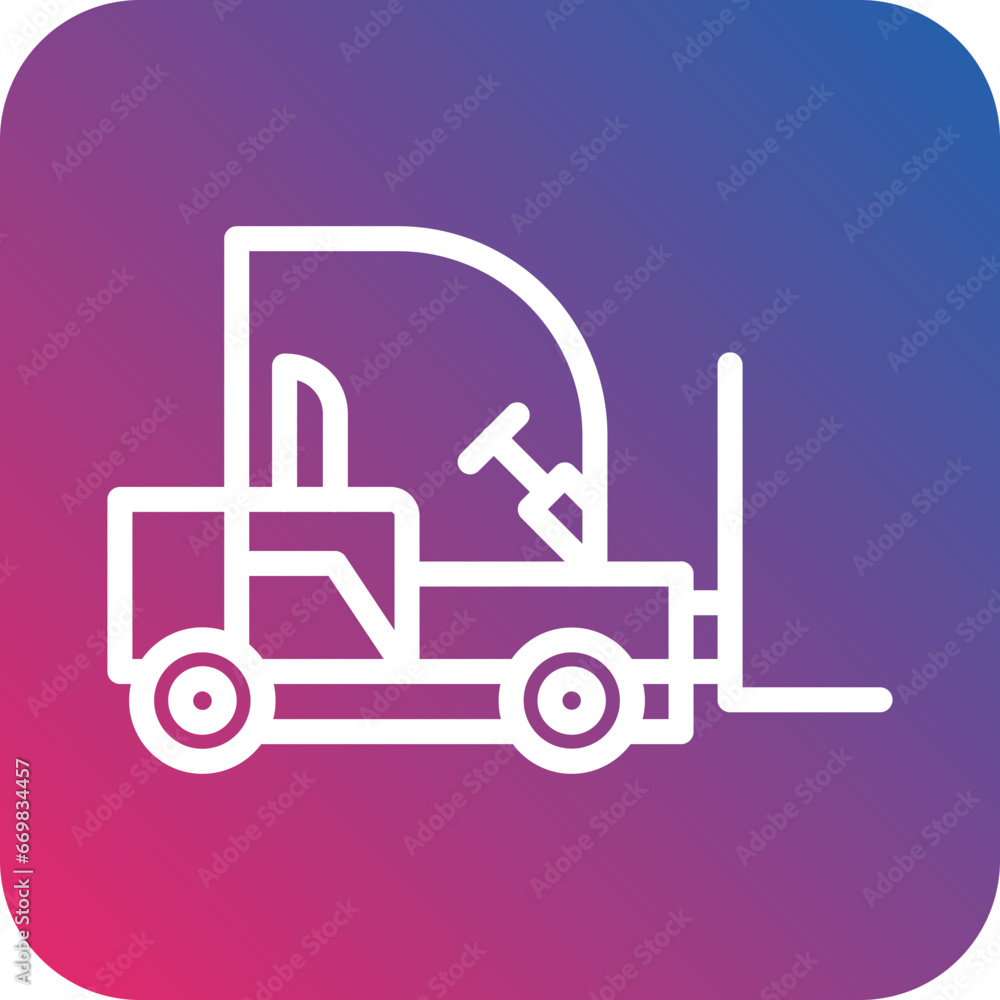 Vector Design Forklift Icon Style Vector Design Forklift Icon Style