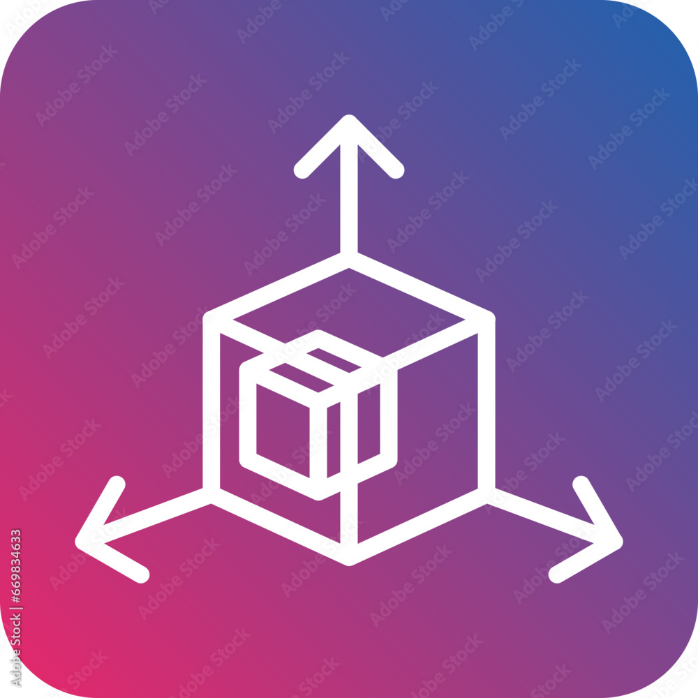 Vector Design 3d Modeling Icon Style Vector Design 3d Modeling Icon Style