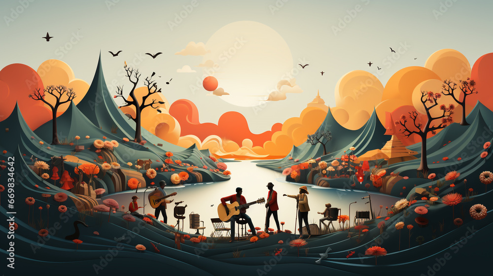 Obraz premium World Music Day