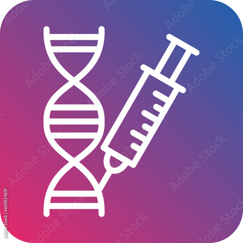 Vector Design Genetic Engineering Icon Style