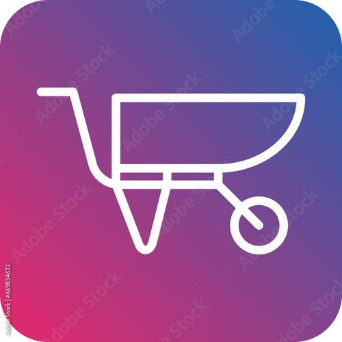 Vector Design Wheelbarrow Icon Style