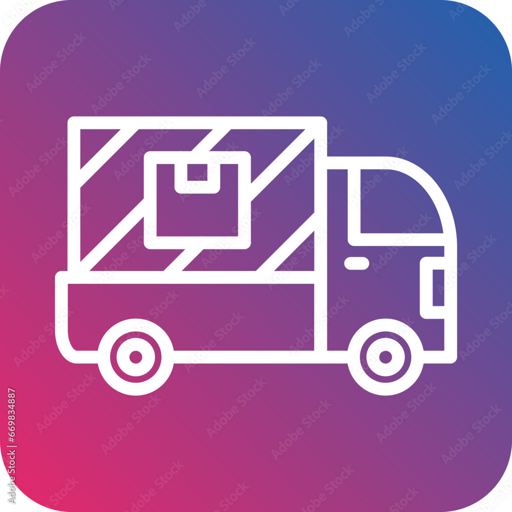 Vector Design Delivery Truck Icon Style Vector Design Delivery Truck Icon Style