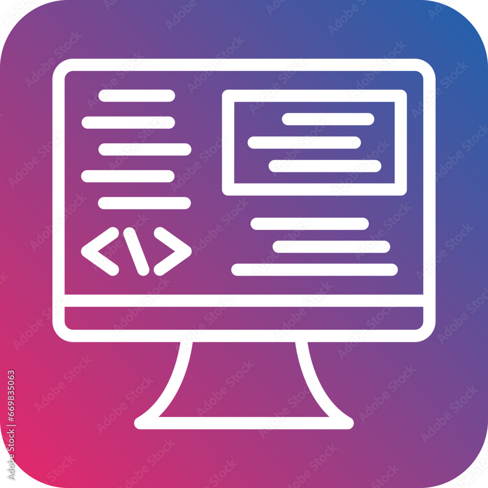 Vector Design Backend Development Icon Style Vector Design Backend Development Icon Style