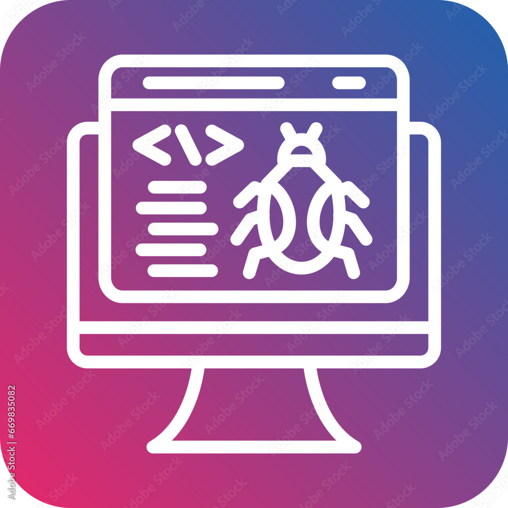Vector Design Website Bug Icon Style Vector Design Website Bug Icon Style