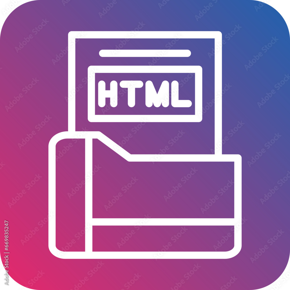 Vector Design Html File Icon Style Vector Design Html File Icon Style