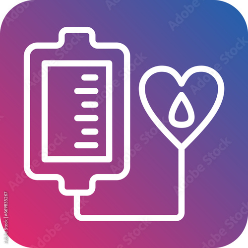 Vector Design Blood Transfusion Icon Style