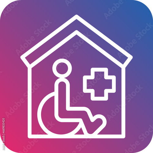 Vector Design Hospice Icon Style