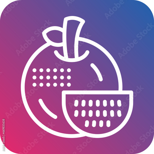 Vector Design Tangerine Icon Style