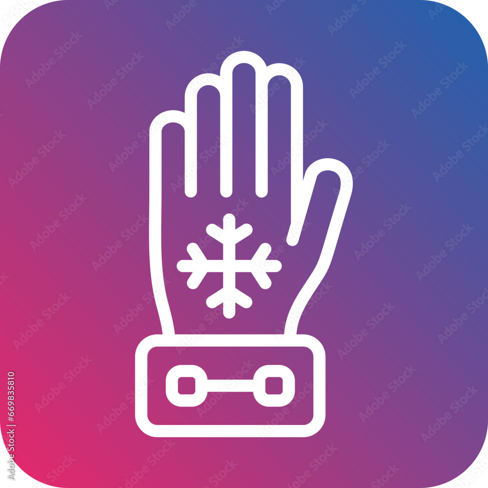 Obraz premium Vector Design Gloves Icon Style