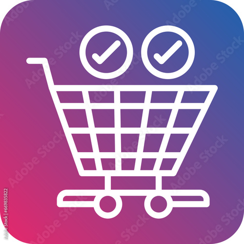 Vector Design Checkout Icon Style