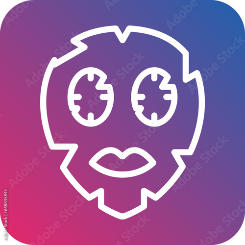 Vector Design Face Mask Icon Style