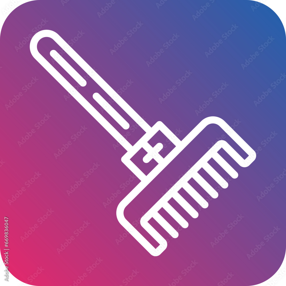 Vector Design Rake Icon Style Vector Design Rake Icon Style
