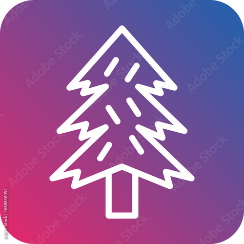Vector Design Pine Tree Icon Style