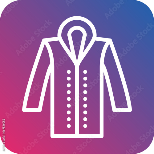 Vector Design Raincoat Icon Style